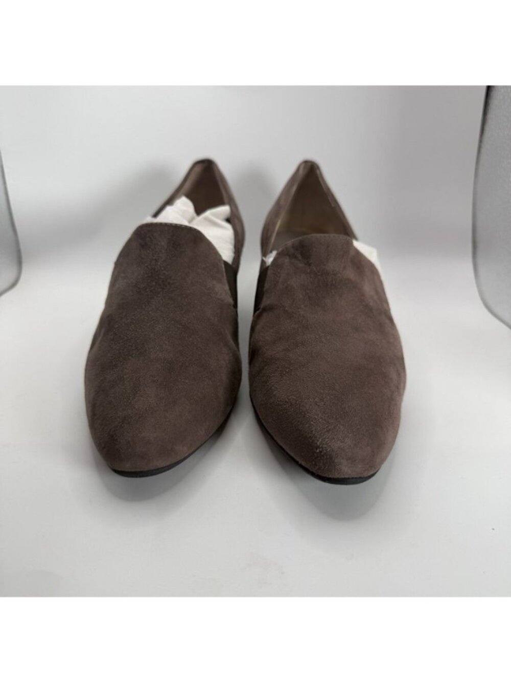Aquatalia Brown Suede Wedge Shoes Size 8 Made In Italy - Picture 2 of 6
